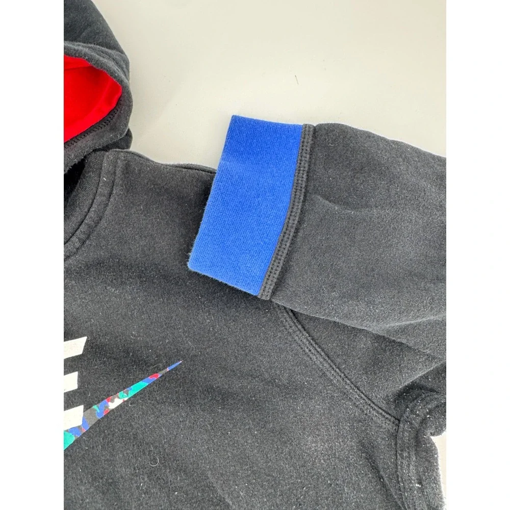 Nike Kids Gray Hoodie‎ Sweatshirt Colorblock Swoosh Pullover XL